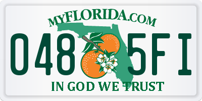 FL license plate 0485FI