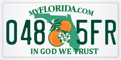 FL license plate 0485FR