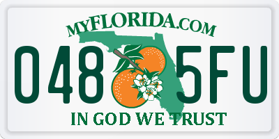 FL license plate 0485FU