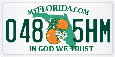 FL license plate 0485HM