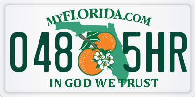 FL license plate 0485HR