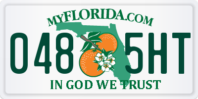 FL license plate 0485HT