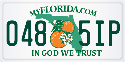 FL license plate 0485IP