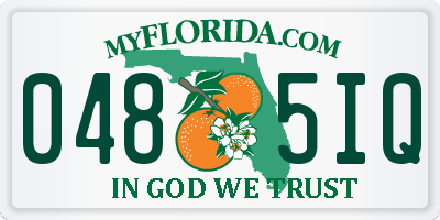 FL license plate 0485IQ