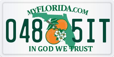 FL license plate 0485IT