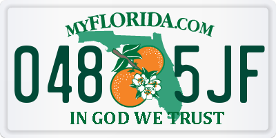 FL license plate 0485JF