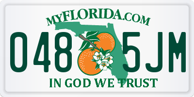 FL license plate 0485JM