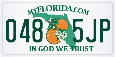 FL license plate 0485JP