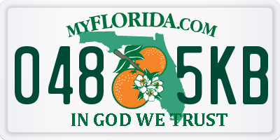 FL license plate 0485KB