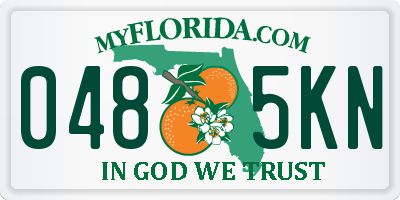 FL license plate 0485KN