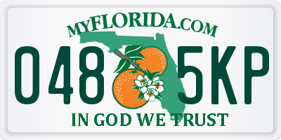 FL license plate 0485KP