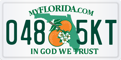 FL license plate 0485KT