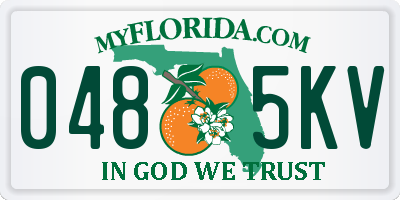 FL license plate 0485KV