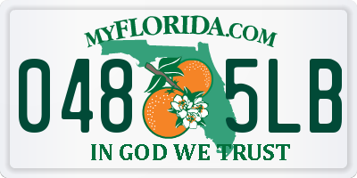 FL license plate 0485LB