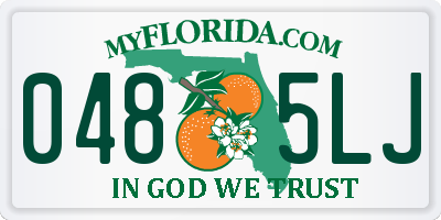 FL license plate 0485LJ