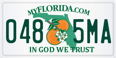 FL license plate 0485MA