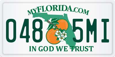 FL license plate 0485MI