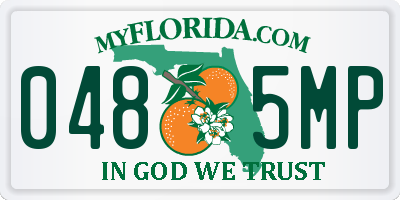 FL license plate 0485MP