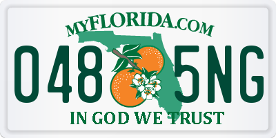 FL license plate 0485NG
