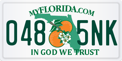 FL license plate 0485NK
