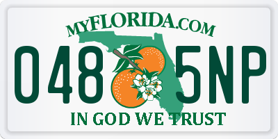 FL license plate 0485NP