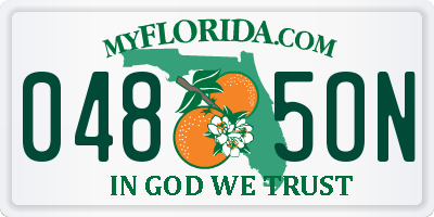 FL license plate 0485ON