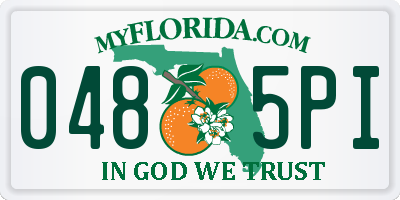 FL license plate 0485PI