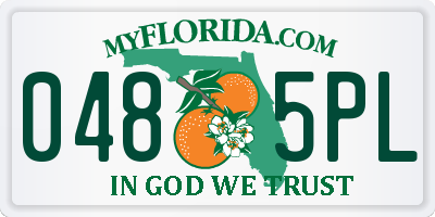 FL license plate 0485PL