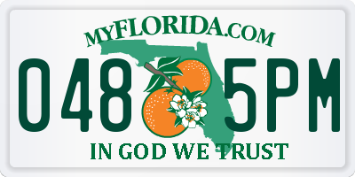 FL license plate 0485PM