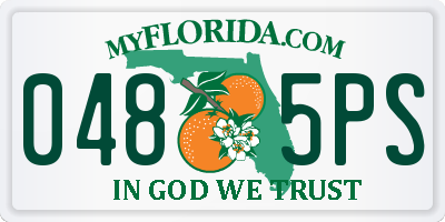 FL license plate 0485PS