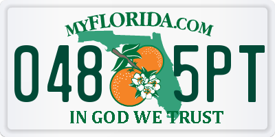 FL license plate 0485PT