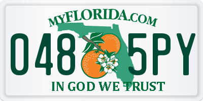 FL license plate 0485PY