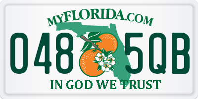 FL license plate 0485QB