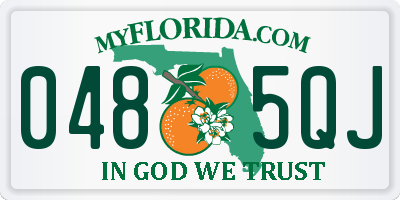 FL license plate 0485QJ