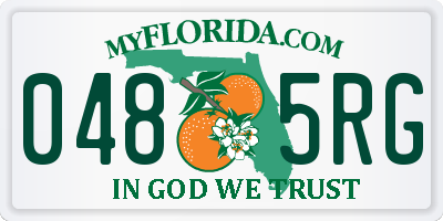 FL license plate 0485RG