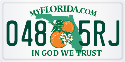 FL license plate 0485RJ