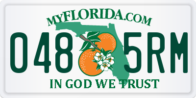 FL license plate 0485RM