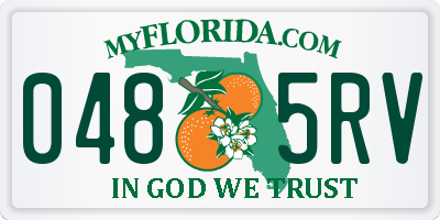 FL license plate 0485RV