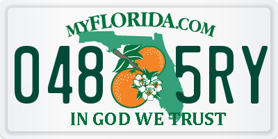 FL license plate 0485RY