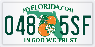 FL license plate 0485SF