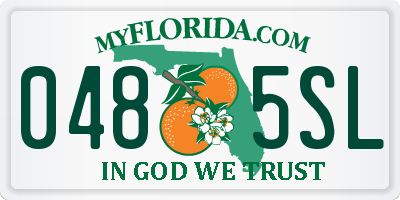 FL license plate 0485SL