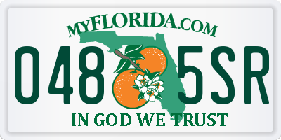 FL license plate 0485SR