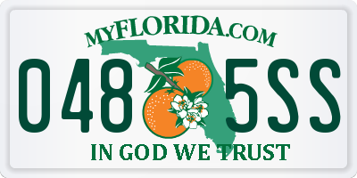 FL license plate 0485SS