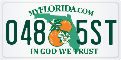 FL license plate 0485ST