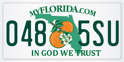 FL license plate 0485SU