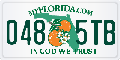 FL license plate 0485TB