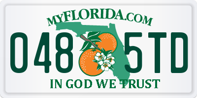 FL license plate 0485TD
