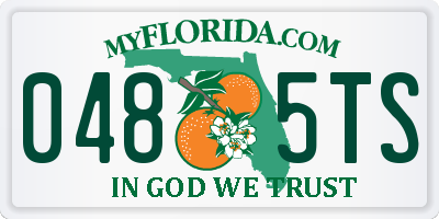 FL license plate 0485TS
