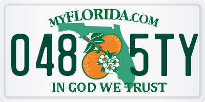 FL license plate 0485TY