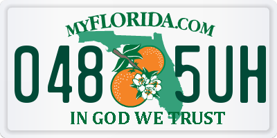 FL license plate 0485UH